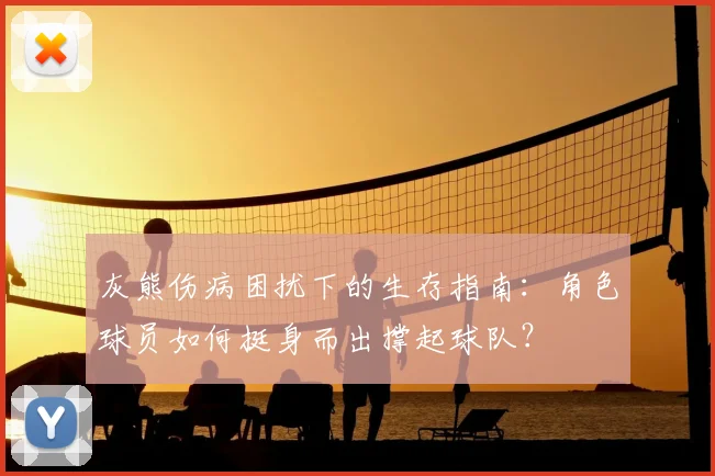 灰熊伤病困扰下的生存指南：角色球员如何挺身而出撑起球队？